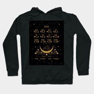 Moon Luna Calendar 2023 Hoodie